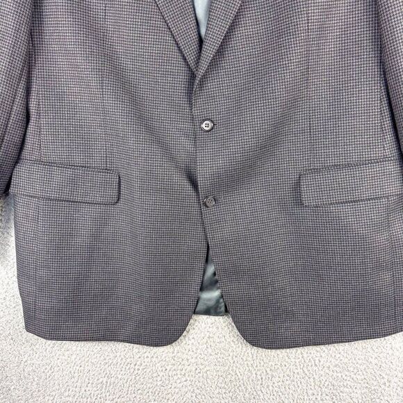 VTG Brooks Brothers 346 Blazer Mens 46L Gray Worsted Wool Office Casual Wedding - Picture 4 of 16